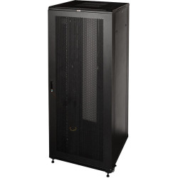 Шкаф серверный Lanmaster Business (TWT-CBB-47U-8X12-P1) 47U 800x1200мм пер.дв.перфор. задн.дв.перфор.2-хст. 2 бок.пан. 800кг черный