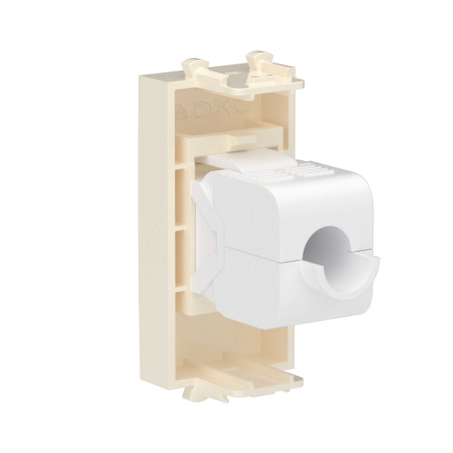 Компьютерная розетка RJ-45 без шторки модульная, кат.5е, Avanti, ванильная дымка, 1 модуль Компьютерная розетка RJ-45 без шторки модульная, кат.5е, Avanti, ванильная дымка, 1 модуль