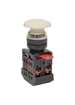 Кнопка AEA-22 белая NO+NC Грибок EKF
