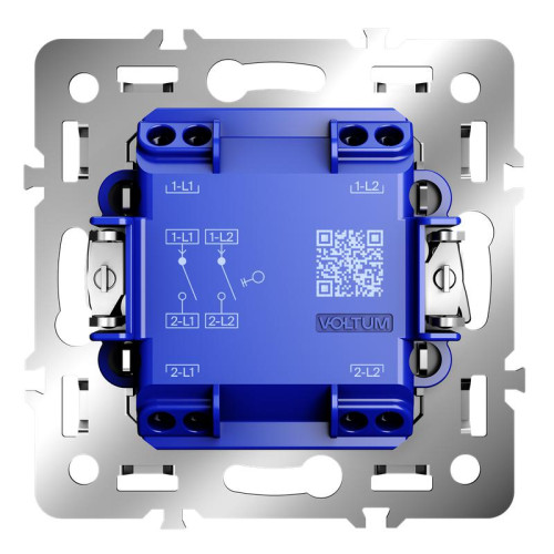 Выключатель 2-кл. S70 10А механизм хлопок Voltum VLS0201M Выключатель 2-кл. S70 10А механизм хлопок Voltum VLS0201M