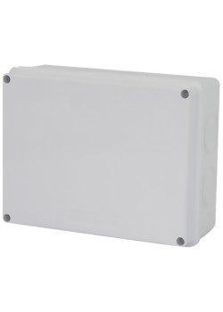 Коробка разветвительная STEKKER EBX31-03-65, 150*110*70 мм, 10 выбивных отверстий, IP65, светло-серая