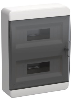 Корпус пластиковый ЩРН-П-24 IP41 черн. прозр. дверь TEKFOR IEK TF5-KP12-N-24-41-K01-K03