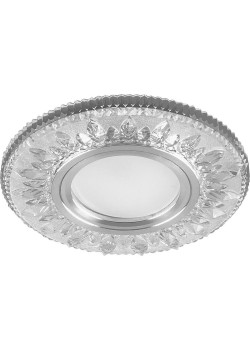 Светильник встраиваемый с белой LED подсветкой Feron CD903 потолочный MR16 G5.3 белый