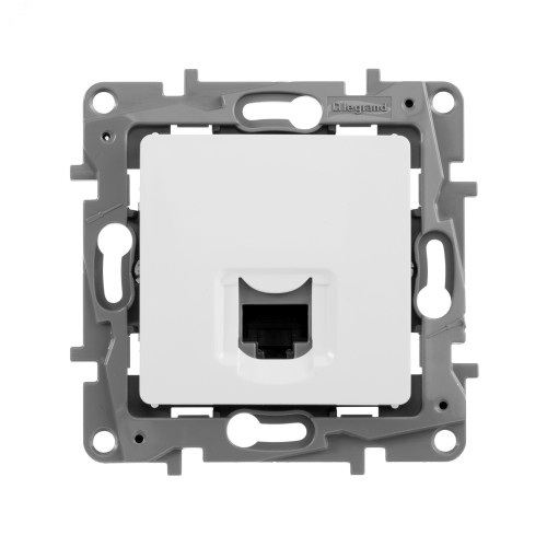 Розетка компьютерная RJ45 категория 5Е UTP белый ETIKA