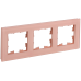 BRITE Рамка 3-местная РУ-3-2-БрП стекло персиковый матовый IEK BRITE Рамка 3-местная РУ-3-2-БрП стекло персиковый матовый IEK