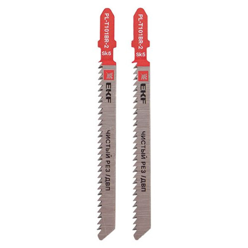 Пилки для электролобзика обратные T101BR (чистовой рез по ДВП)(SK5)(2 шт) EKF Expert Пилки для электролобзика обратные T101BR (чистовой рез по ДВП)(SK5)(2 шт) EKF Expert