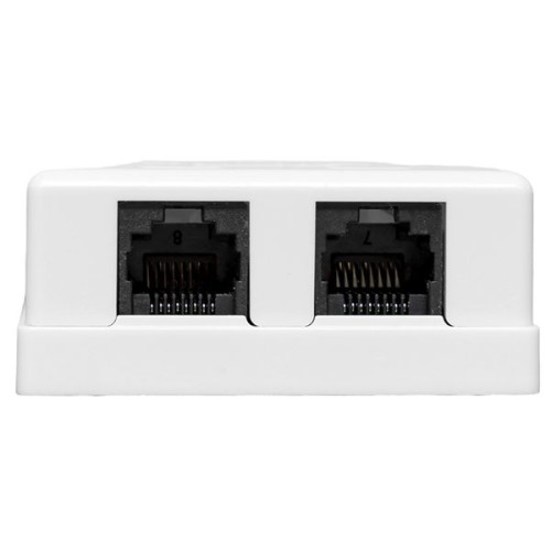 Розетка настенная TERACOM Cat.5E неэкран. 2 порта RJ-45 Dual IDC белая Розетка настенная TERACOM Cat.5E неэкран. 2 порта RJ-45 Dual IDC белая