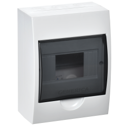 Корпус пластиковый ЩРН-П-6 черная прозрачная дверь IP41 GENERICA