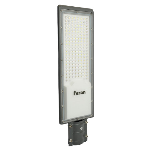 Светодиодный уличный консольный светильник Feron SP3036 150W 6400K 230V, серый Светодиодный уличный консольный светильник Feron SP3036 150W 6400K 230V, серый