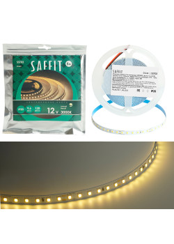 Лента светодиодная  SST02 SAFFIT 120SMD(2835)/м 9.6Вт/м 12V 5000*8*1.22мм 3000К, IP20