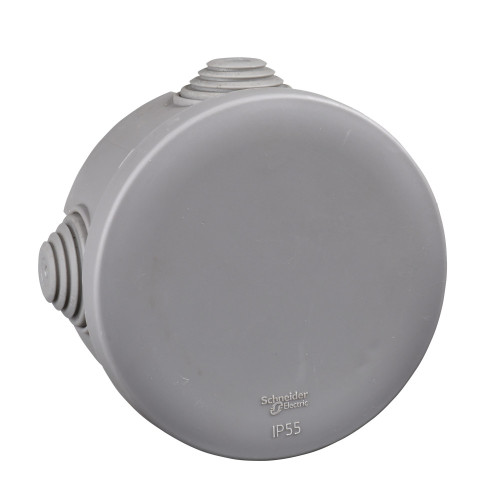 MULTIBOX Коробка распред. откр. установки D80x40, габариты D100х48, IP55 СЕРАЯ (со стикером) MULTIBOX Коробка распред. откр. установки D80x40, габариты D100х48, IP55 СЕРАЯ (со стикером)