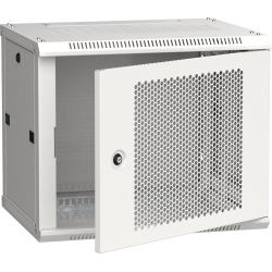 ITK Шкаф LINEA W 9U 600х450мм дверь перфорированная серый RAL7035