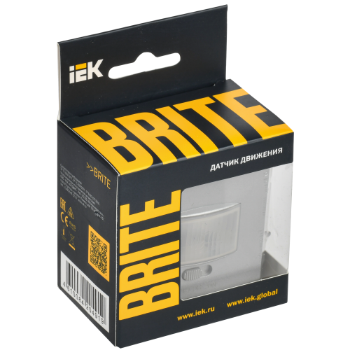 BRITE Датчик движения ДС10-1-БрА алюминий IEK BRITE Датчик движения ДС10-1-БрА алюминий IEK