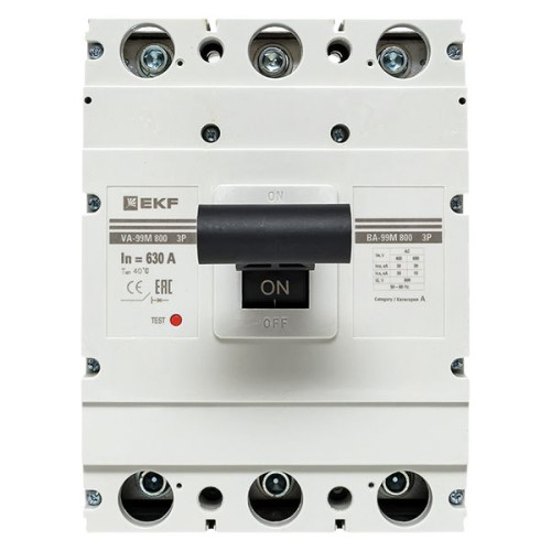 ВА-99М 800/630А 3P 10In 50кА с термомагнитным расцепителем EKF ВА-99М 800/630А 3P 10In 50кА с термомагнитным расцепителем EKF