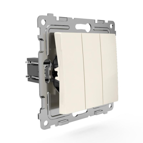 Выключатель 3-кл. СП Pixel 10А IP20 механизм беж. TOKOV ELECTRIC TKE-PX-V3-C02 Выключатель 3-кл. СП Pixel 10А IP20 механизм беж. TOKOV ELECTRIC TKE-PX-V3-C02