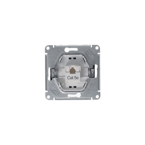 GLOSSA РОЗЕТКА компьютерная RJ45 кат. 5e, механизм, АНТРАЦИТ GLOSSA РОЗЕТКА компьютерная RJ45 кат. 5e, механизм, АНТРАЦИТ