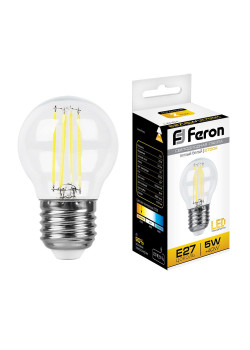 Лампа светодиодная Feron LB-61 Шарик E27 5W 230V 2700K