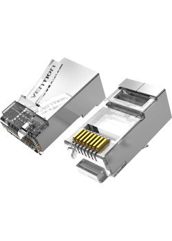 Коннектор Vention RJ45 (8p8c), FTP, cat. 6A, под витую пару, экранированный (10шт.) (IDFR0-10)