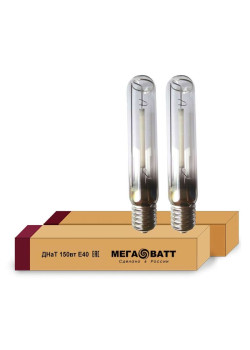 Лампа газоразрядная натриевая ДНаТ 150 E40 (25) МЕГАВАТТ 02935