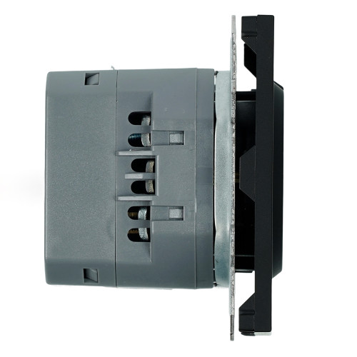 Розетка 1-местная з/ш с/з 16А + USB + Type C (механизм), Stekker, 250В, 20W, серия Эмили, черный уголь, soft-touch, RST16-5119-05 Розетка 1-местная з/ш с/з 16А + USB + Type C (механизм), Stekker, 250В, 20W, серия Эмили, черный уголь, soft-touch, RST16-5119-05