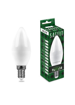 Лампа светодиодная SAFFIT SBC3709 Свеча E14 9W 230V 2700K