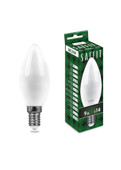 Лампа светодиодная SAFFIT SBC3709 Свеча E14 9W 230V 4000K