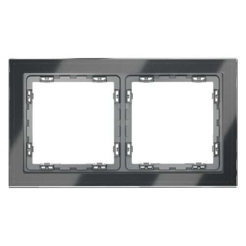 Рамка 2-м S70 стеклян. графит Voltum VLS110207 Рамка 2-м S70 стеклян. графит Voltum VLS110207
