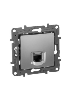 ETIKA Розетка компьютерная RJ45 категория 5Е UTP алюминий