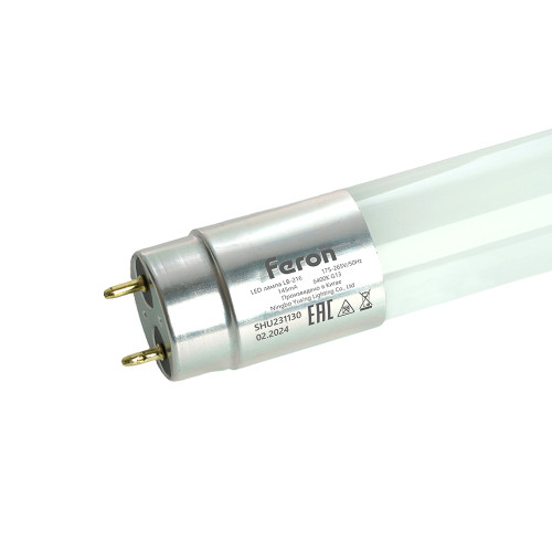 Лампа светодиодная Feron LB-216 G13 48W 175-265V 6400K 1,5м Лампа светодиодная Feron LB-216 G13 48W 175-265V 6400K 1,5м