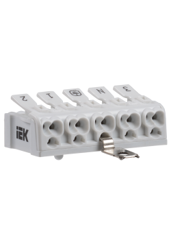 Клемма пружинная соединительная КСПнз5-3L+N+PE IEK