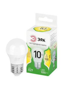 Лампа светодиодная GREEN LINE P45-10W-830-E27 GL 10Вт шар 3000К свет тепл. E27 Эра Б0066977