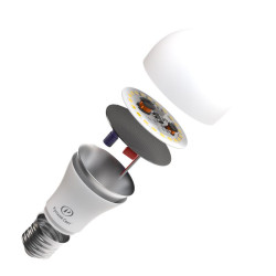 Лампа светодиодная RS LED A60 E27 12W 220-240V 4000К 12Вт грушевидная 1200лм Ra 90 15010345041