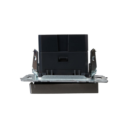 BRITE Розетка USB A+C 18Вт РЮ11-1-БрС сталь IEK BRITE Розетка USB A+C 18Вт РЮ11-1-БрС сталь IEK