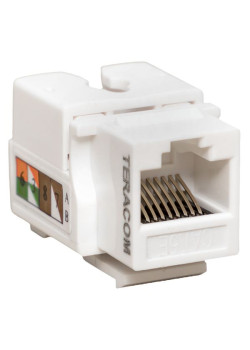 Модуль Keystone TERACOM PRO Cat.5E RJ-45 неэкран. 110 IDC 90 град. белый