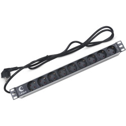 Блок распределения питания Cabeus PDU-9P-2EU гор.размещ. 9xSchuko 16A C14 2м
