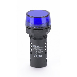 Лампа комм. ADDS D22 LED син.220В AC/DC ЛK-22