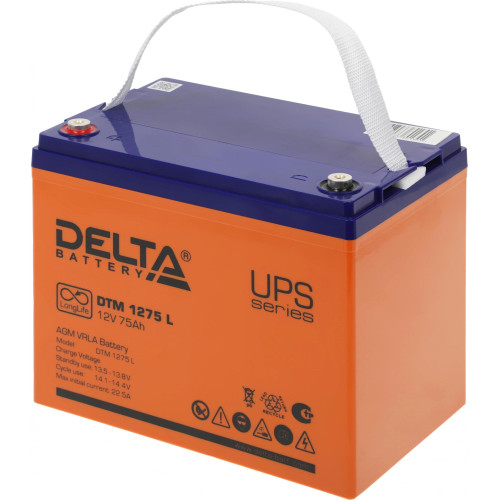 Батарея для ИБП Delta DTM 1275 L 12В 75Ач