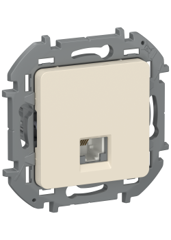 IEKINSPIRIA Розетка телефонная RJ11 6738211 слоновая кость IEK