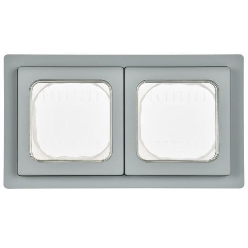 FLITE Рамка 2-местная IP55 Рпро-2-55-ФлС серый IEK FLITE Рамка 2-местная IP55 Рпро-2-55-ФлС серый IEK