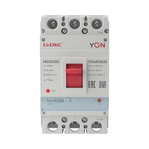 Авт. выкл. YON MGS630 3P 504-630A 60kA Авт. выкл. YON MGS630 3P 504-630A 60kA