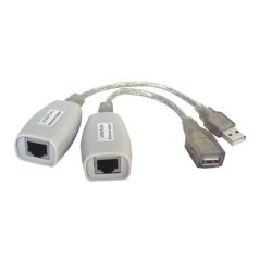 Удлинитель USB 1.1 интерфейса для клавиатуры и мыши по кабелю витой пары (кат.5/5E/6) до 100м USB звуковые платы и т.д. до 70м TA-U1/1+RA-U1/1 OSNOVO 1000634344