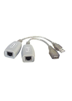 Удлинитель USB 1.1 интерфейса для клавиатуры и мыши по кабелю витой пары (кат.5/5E/6) до 100м USB звуковые платы и т.д. до 70м TA-U1/1+RA-U1/1 OSNOVO 1000634344