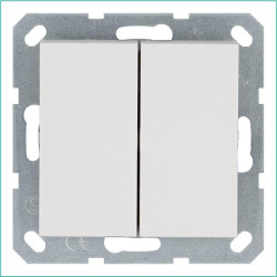 Переключатель перекрестный 1-кл. 10А IP20 механизм бел. глянцевый Jasmart G3013W