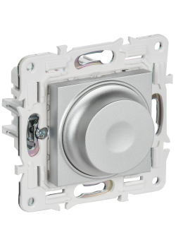 SKANDY Светорегулятор поворотный 600Вт SK-D01S серебряный IEK