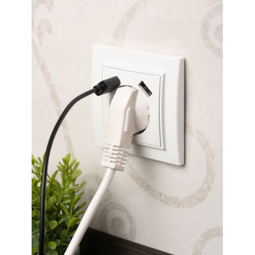 Минск Розетка 1-мест. СП с/з 16А бел. с защ. штор. с 2 USB 2,1А EKF