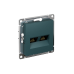 ATLASDESIGN РОЗЕТКА двойная компьютерная RJ45+RJ45 кат. 5e, механизм, ИЗУМРУД