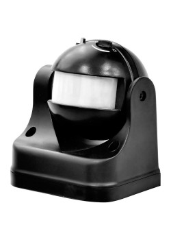 Датчик движения 1200W 12m 180° черный, SEN11