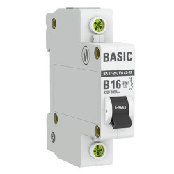 Авт. выкл. ВА 47-29 1P 16А (B) 4,5кА BASIC