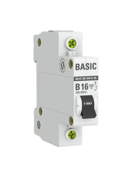Авт. выкл. ВА 47-29 1P 16А (B) 4,5кА BASIC