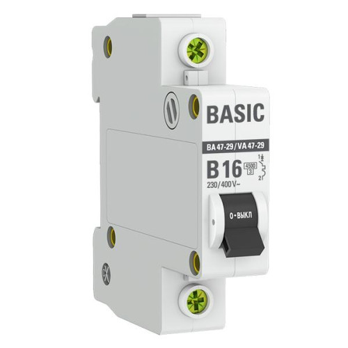 Авт. выкл. ВА 47-29 1P 16А (B) 4,5кА BASIC
